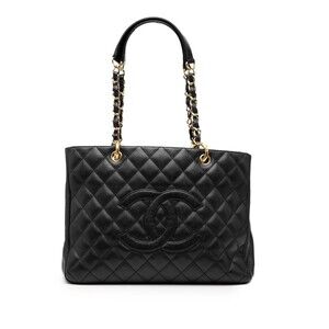 Pre-Loved Chanel Caviar Grand Shopping Tote